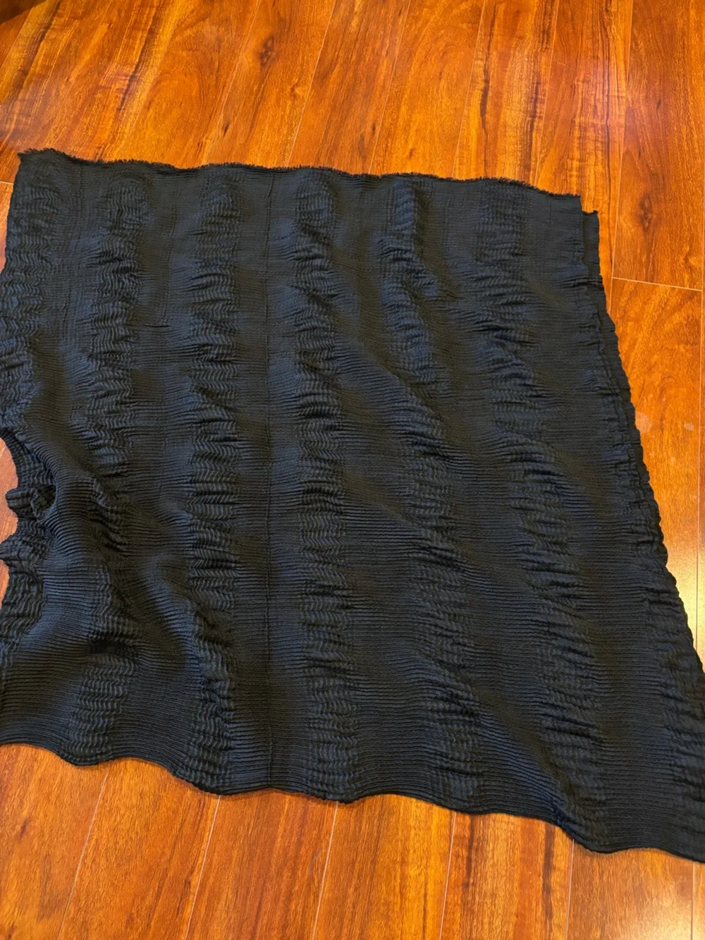 Black Textured Women's Wrap